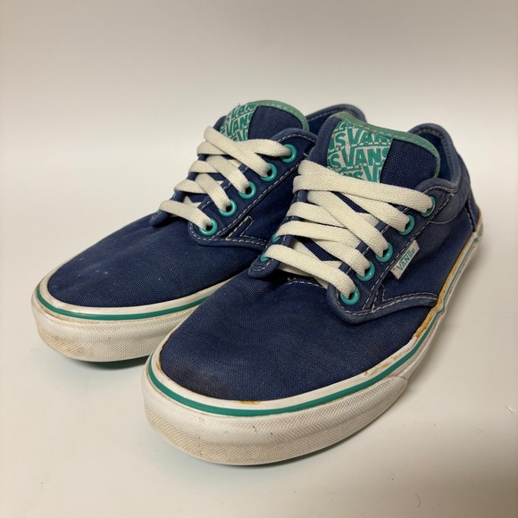 Vans Shoes - Vans Atwood Low Navy Blue Teal Womens Sneakers Size 9 VN-0K0FZU3 Skater